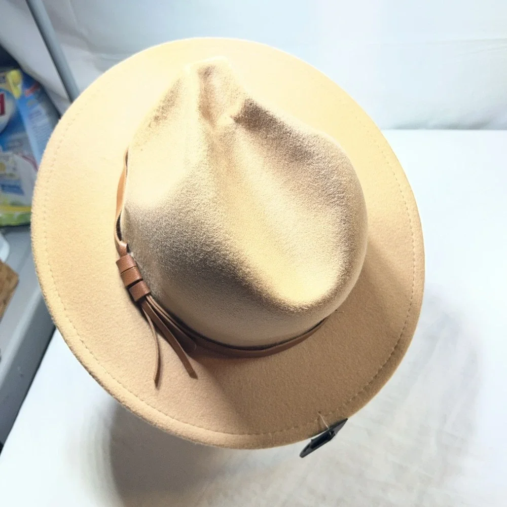 Mark And Mel Camel Color Large Brim Sun Hat